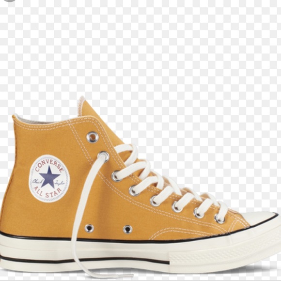 mustard converse high tops